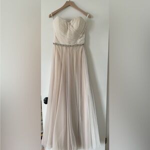 Watters strapless wedding dress